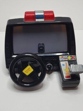 Learn to Drive Highway Patrol Dashboard Vintage Unisex Kids Driving Dash Game